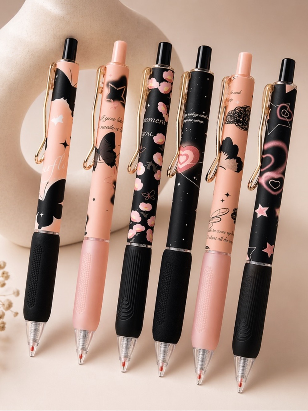 Butterfly Gel Pen Set - 6 Piece Set - Pen Set